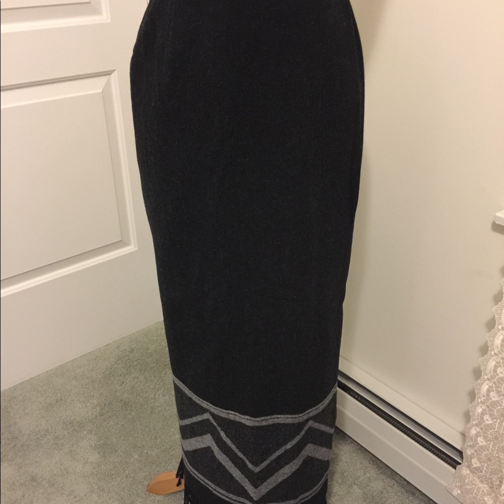 Wool wrap skirt
